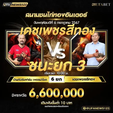 เทปไก่ชน บ้านกัปตันฟาร์ม VS เดชเพชรสีทอง 06 กรกฎาคม 2567