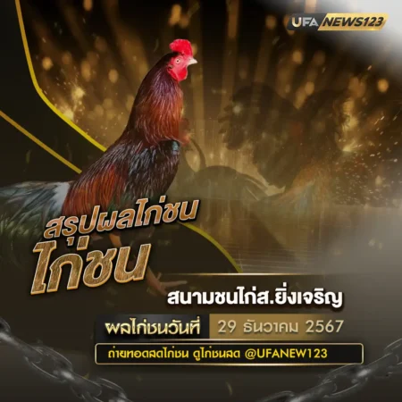 ผลไก่ชน 29 ธันวาคม 2567