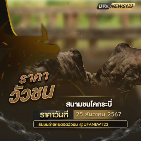 ราคาวัวชน 25 ธันวาคม 2567