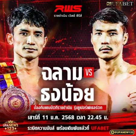 โปรแกรมมวย RWS ราชดำเนิน เวิลด์ ซีรีส์ 11 มกราคม 2568