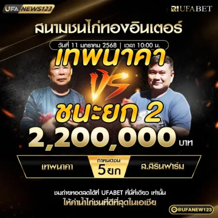 เทปไก่ชน เทพนาคา VS ส.สิรินฟาร์ม 11 มกราคม 2568