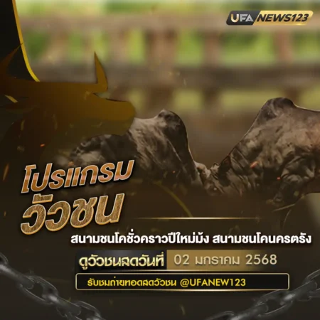 โปรแกรมวัวชน 02 มกราคม 2568
