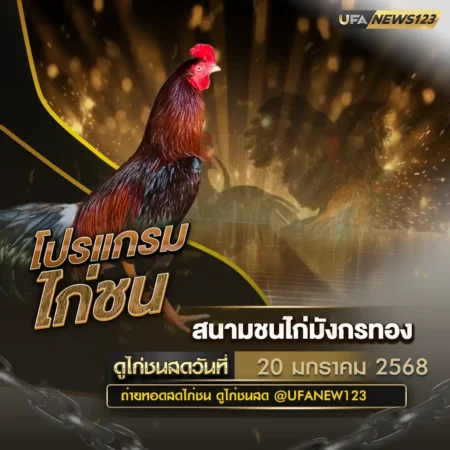 โปรแกรมไก่ชน 20 มกราคม 2568
