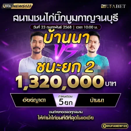 เทปไก่ชน อัยย์ญาดา VS บ้านนา 23 กุมภาพันธ์ 2568