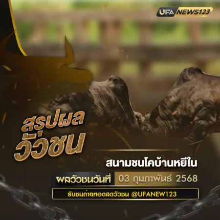 ผลวัวชน 03 กุมภาพันธ์ 2568