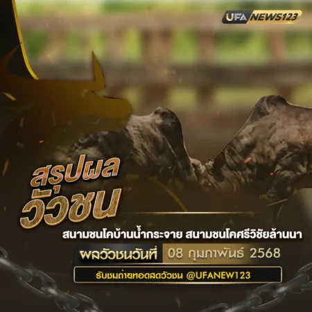 ผลวัวชน 08 กุมภาพันธ์ 2568
