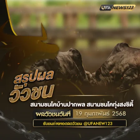 ผลวัวชน 19 กุมภาพันธ์ 2568