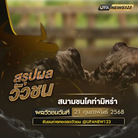 ผลวัวชน 21 กุมภาพันธ์ 2568