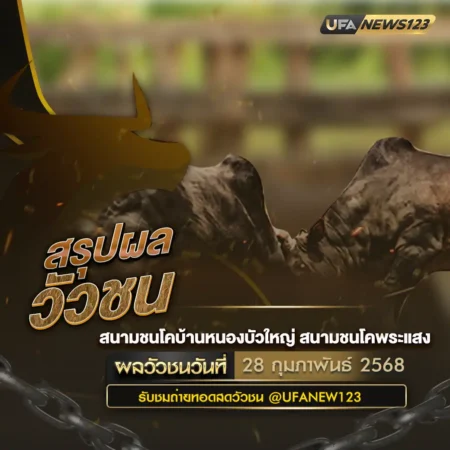 ผลวัวชน 28 กุมภาพันธ์ 2568