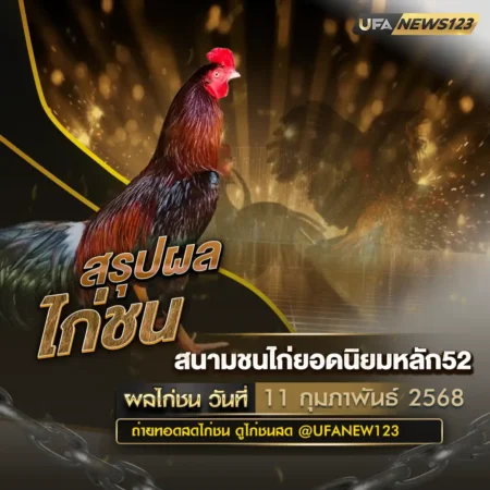 ผลไก่ชน 11 กุมภาพันธ์ 2568