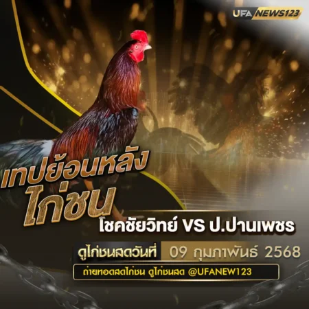 เทปไก่ชน โชคชัยวิทย์ VS ป.ปานเพชร 09 กุมภาพันธ์ 2568