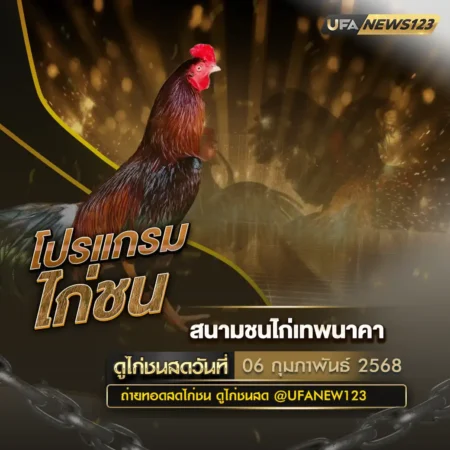 โปรแกรมไก่ชน 06 กุมภาพันธ์ 2568