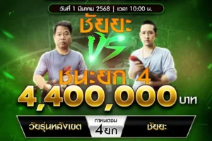 เทปไก่ชน วัยรุ่นหลังเขต VS ชัยยะ 01 มีนาคม 2568
