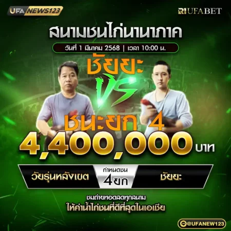 เทปไก่ชน วัยรุ่นหลังเขต VS ชัยยะ 01 มีนาคม 2568