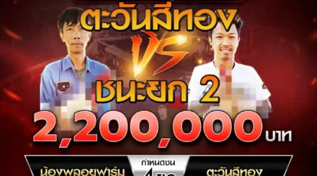 เทปไก่ชน น้องพลอยฟาร์ม VS ตะวันสีทอง 29 มีนาคม 2568