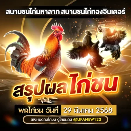 ผลไก่ชน 29 มีนาคม 2568