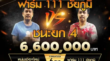 เทปไก่ชน หนุ่มเชียงใหม่ VS ฟาร์ม111ชัยภูมิ 29 มีนาคม 2568