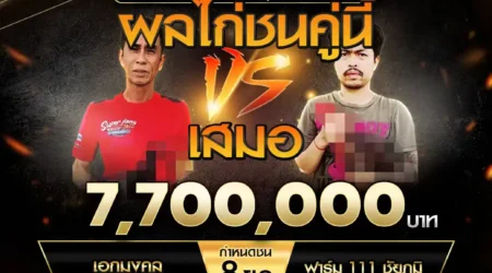 เทปไก่ชน เอกมงคล VS ฟาร์ม 111 ชัยภูมิ 29 มีนาคม 2568