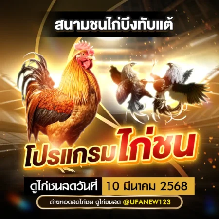 โปรแกรมไก่ชน 10 มีนาคม 2568