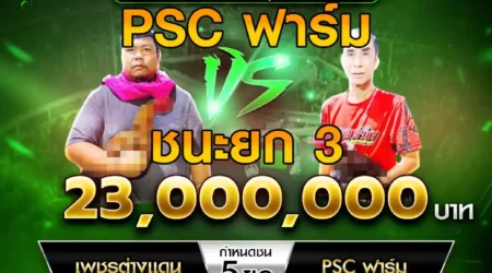 เทปไก่ชน เพชรต่างแดน VS PSC ฟาร์ม 27 เมษายน 2568