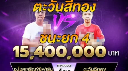 เทปไก่ชน ช.โชคเจริญ98ฟาร์ม VS ตะวันสีทอง 05 เมษายน 2568