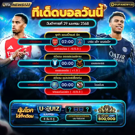 ทีเด็ดบอล 29 เมษายน 2568