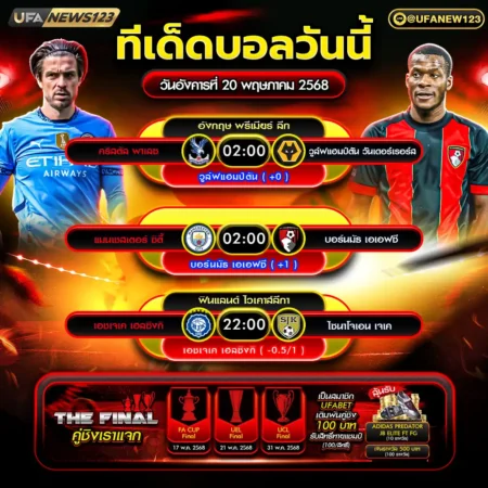 ทีเด็ดบอล 20 พฤษภาคม 2568