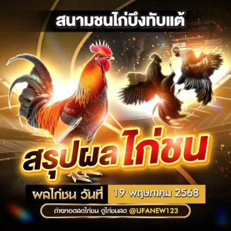 ผลไก่ชน 19 พฤษภาคม 2568