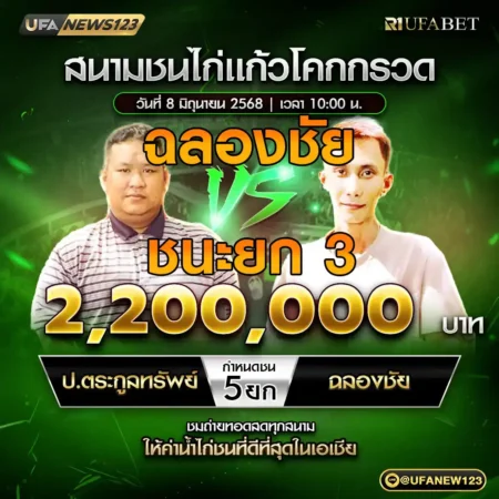 เทปไก่ชน ป.ตระกูลทรัพย์ VS ฉลองชัย 08 มิถุนายน 2568