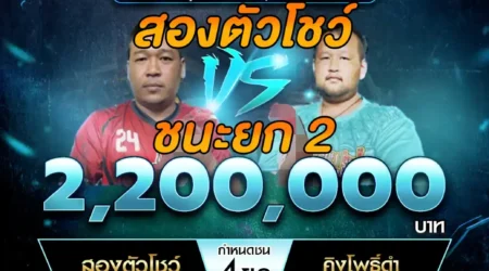 เทปไก่ชน สองตัวโชว์ VS คิงโพธิ์ดำ 01 มิถุนายน 2568