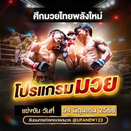 โปรแกรมมวย 04 มิถุนายน 2568