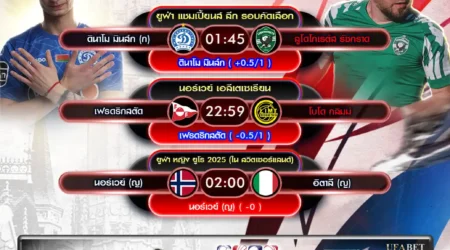 ทีเด็ดบอล 16 กรกฎาคม 2568