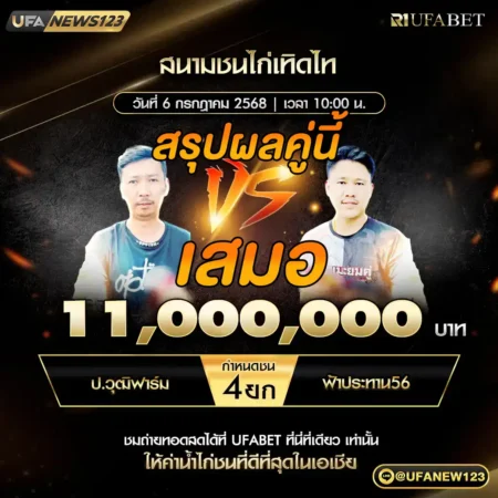 เทปไก่ชน ป.วุฒิฟาร์ม VS ฟ้าประทาน56 06 กรกฎาคม 2568