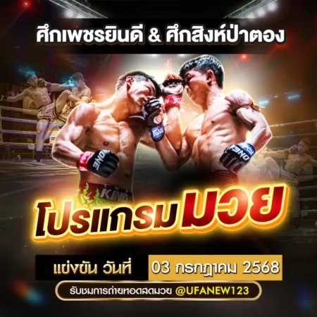โปรแกรมมวย 03 กรกฎาคม 2568
