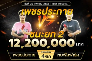 เทปไก่ชน เพชรประกาย VS ทอฝันฟาร์ม 30 สิงหาคม 2568