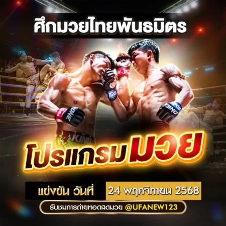 โปรแกรมมวย 24 พฤศจิกายน 2568
